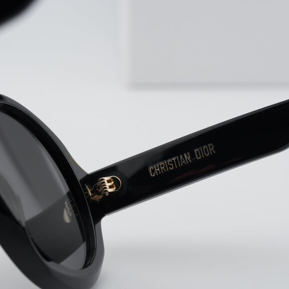 Dior DIORSIGNATURE R1U 10A0 Round Sunglasses - BlackSmoke